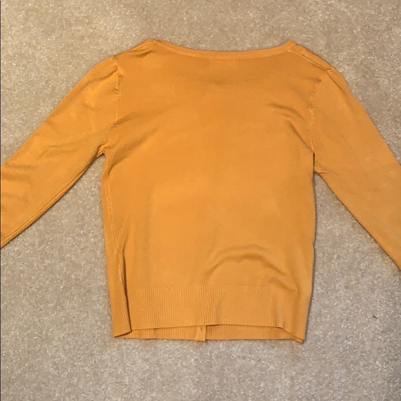 Gold Long-Sleeved Cardigan (Girls Large) - Picture 3 of 3
